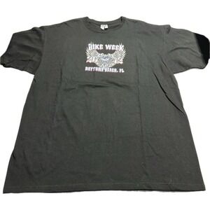 2012 71st Annual‎ Bike Week Daytona Beach, FL Eagle T-Shirt Men's 2XL Black